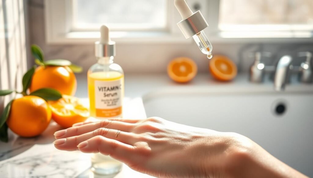 Vitamin C Serum Application